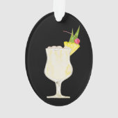 Pina Colada Cocktail Personaliseerd Ornament (achterkant)