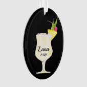 Pina Colada Cocktail Personaliseerd Ornament (voorkant)