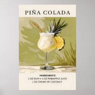 Pina Colada-cocktail Poster