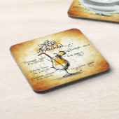 Pina Colada Cocktail Recipe Bier Onderzetter (Linkerzijde)