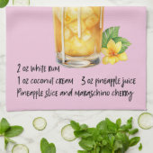 Pina Colada Cocktail Recipe Theedoek (Gevouwen)