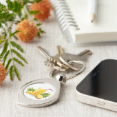 Pina Colada cocktail Sleutelhanger (Zijkant)