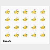 Pina Colada cocktail Vierkante Sticker (Vel)