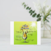 Pina Colada Cocktails Recept Briefkaart (Staand voorkant)