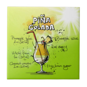 Pina Colada Cocktails Recept Tegeltje