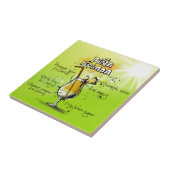 Pina Colada Cocktails Recept Tegeltje (Zijkant)