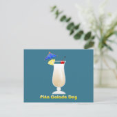 Piña Colada Day Briefkaart (Staand voorkant)