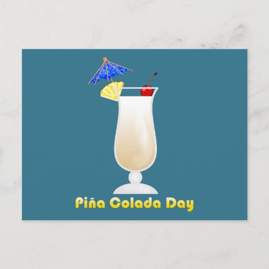 Piña Colada Day Briefkaart (Voorkant)