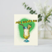 Pina Colada Day Briefkaart (Staand voorkant)