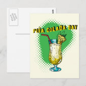 Pina Colada Day Briefkaart (Voorkant / Achterkant)