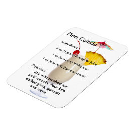 Pina Colada Drink Receptenmagneet Magneet