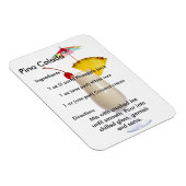 Pina Colada Drink Receptenmagneet Magneet (Rechterzijde)