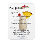 Pina Colada Drink Receptenmagneet Magneet (Verticaal)