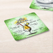 Pina Colada Drink Recipe Kartonnen Onderzetters (Schuin)