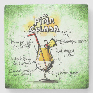 Pina Colada Drink Recipe Stenen Onderzetter