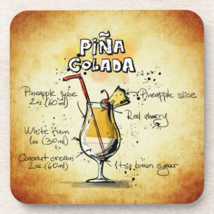 Pina Colada Drink Recipe Stylish & Trendy Bier Onderzetter