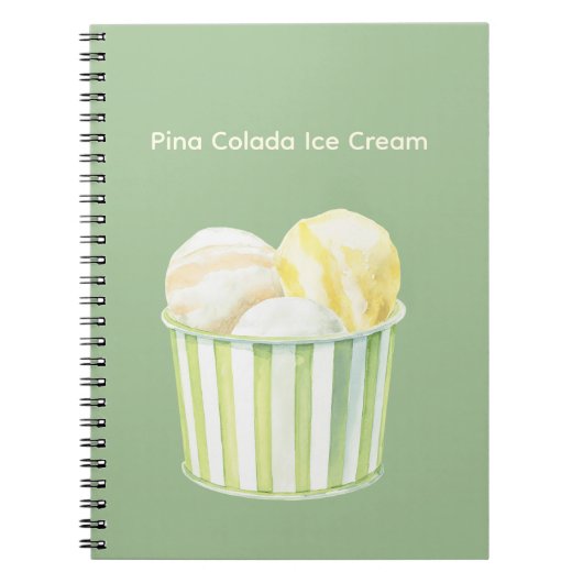 Pina Colada Ijs Notitieboek (Voorkant)