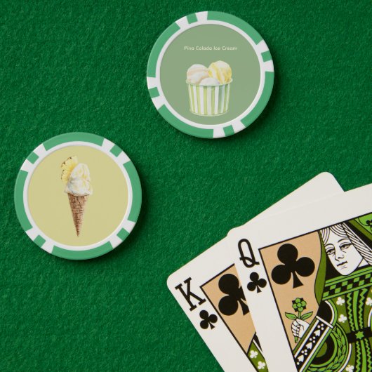 Pina Colada Ijs Poker Chips (Pokertafel (Dubbel))