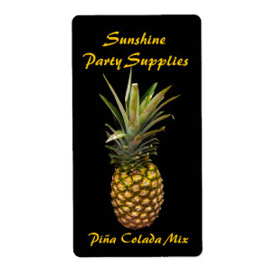 Pina Colada Mix Labels