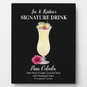 Pina Colada ・ PERSONALIZE deze Drink van de Handte Fotoplaat (Voorkant)