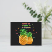 Pina Colada Pineapple Briefkaart (Staand voorkant)