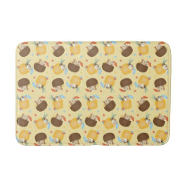 Pina Colada Pineapple Coconut Dogs Pattern Badmat
