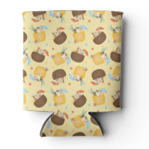 Pina Colada Pineapple Coconut Dogs Pattern