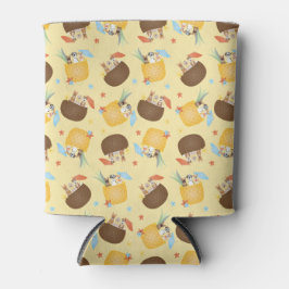 Pina Colada Pineapple Coconut Dogs Pattern Blikjeskoeler
