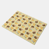 Pina Colada Pineapple Coconut Dogs Pattern Deurmat (Schuin)