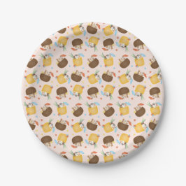 Pina Colada Pineapple Coconut Dogs Pattern Papieren Bordje