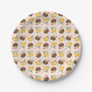 Pina Colada Pineapple Coconut Dogs Pattern Papieren Bordje