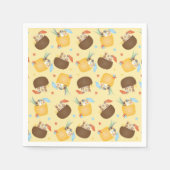 Pina Colada Pineapple Coconut Dogs Pattern Servet (Voorkant)