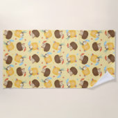Pina Colada Pineapple Coconut Dogs Pattern Strandlaken (Voorkant)