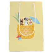 Pina Colada Pineapple Dogs Medium Cadeauzakje (Achterkant)