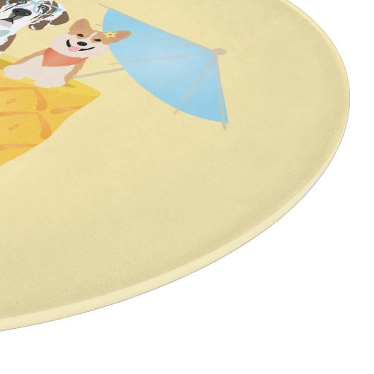 Pina Colada Pineapple Dogs Snijplank (Hoek)