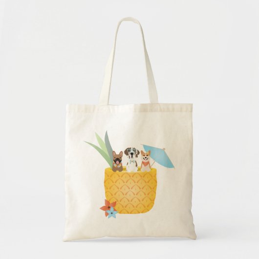 Pina Colada Pineapple Dogs Tote Bag (Voorkant)