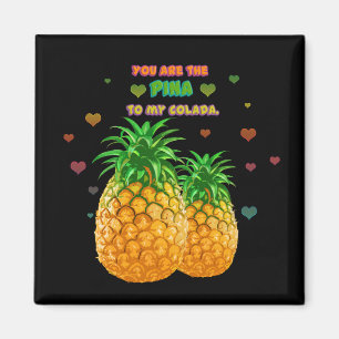 Pina Colada Pineapple Magneet