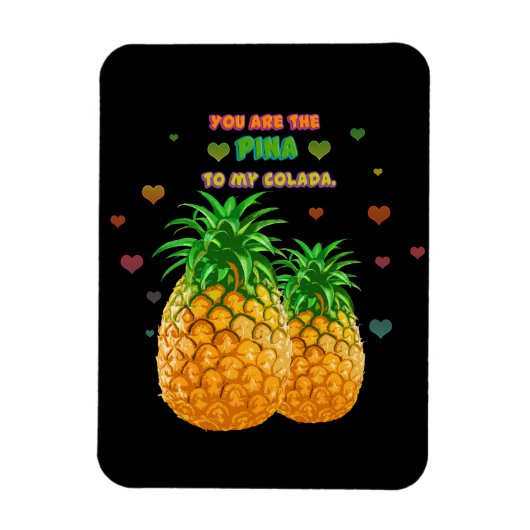 Pina Colada Pineapple Magneet (Verticaal)