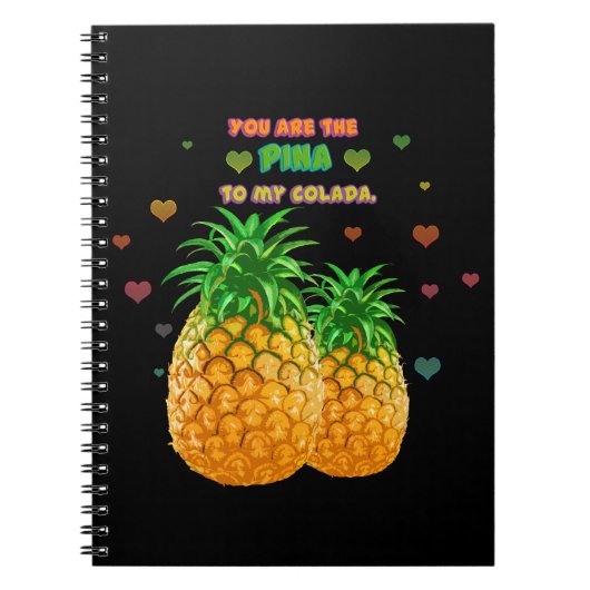 Pina Colada Pineapple Notitieboek (Voorkant)