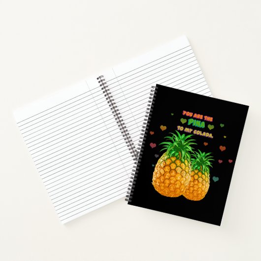 Pina Colada Pineapple Notitieboek (Binnen)