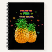 Pina Colada Pineapple Notitieboek (Voorkant)