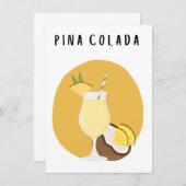 Pina Colada-poster klein formaat (Voorkant / Achterkant)