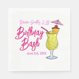 Piña Colada Puerto Ricaanse ananas cocktail party Servet