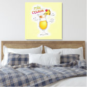 PINA COLADA RECEPT COCKTAIL KUNST CANVAS AFDRUK (Insitu (Slaapkamer))