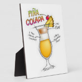 PINA COLADA RECEPT COCKTAIL KUNST FOTOPLAAT (Zijkant)