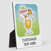 PINA COLADA RECEPT COCKTAIL KUNST FOTOPLAAT (Zijkant)
