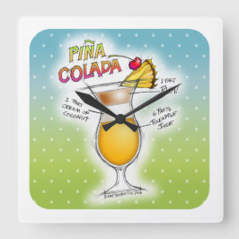 PINA COLADA RECEPT COCKTAIL KUNST VIERKANTE KLOK