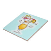 PINA COLADA RECIPE COCKTAIL ART TEGELTJE (Zijkant)