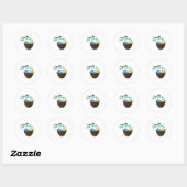 Pina Colada Ronde Sticker (Vel)