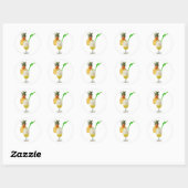 Pina Colada Ronde Sticker (Vel)